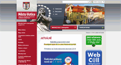Desktop Screenshot of mesto-votice.cz